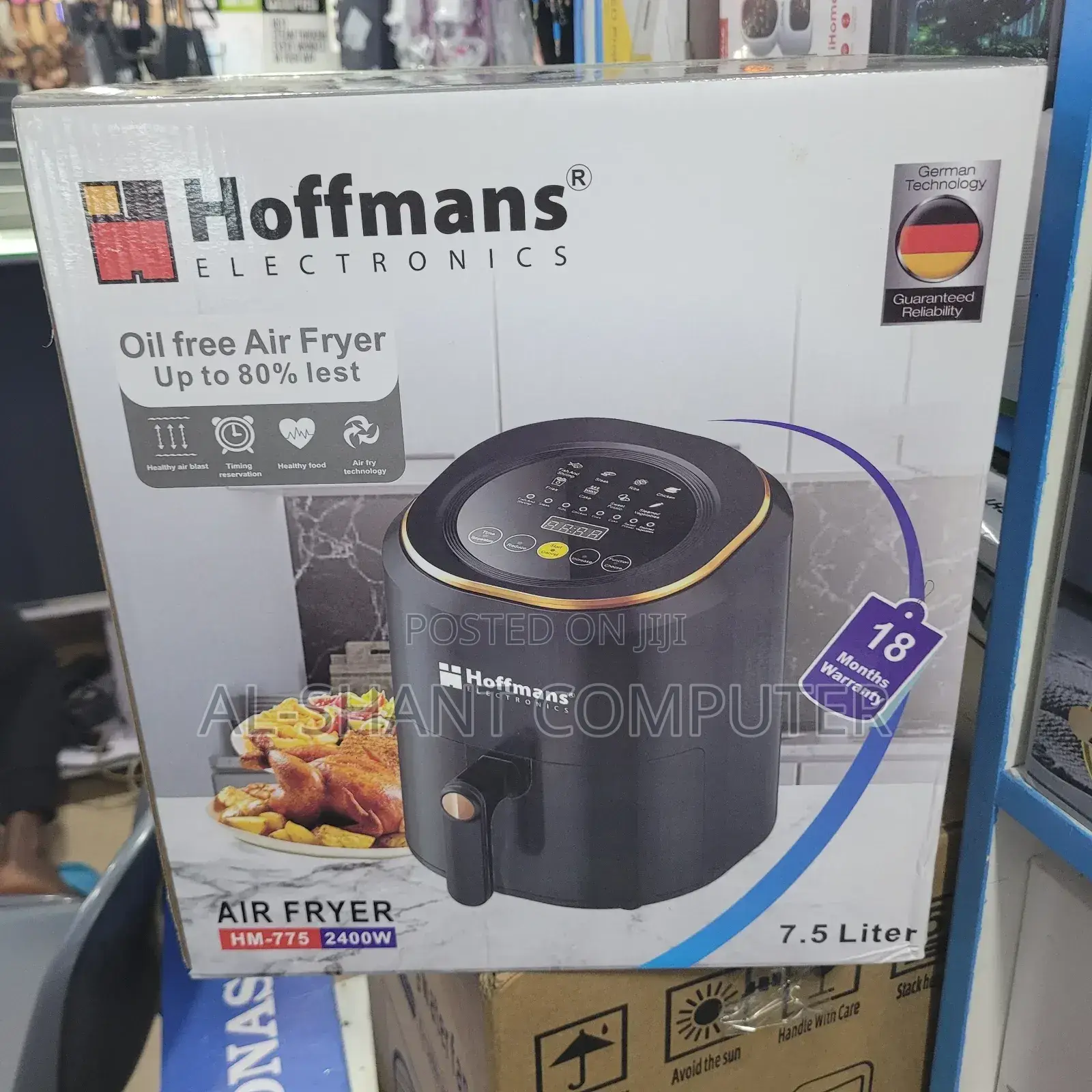 7.5l Electric Air Fryer Hoffman, Digital Air Fryer Hoffman 7.5l