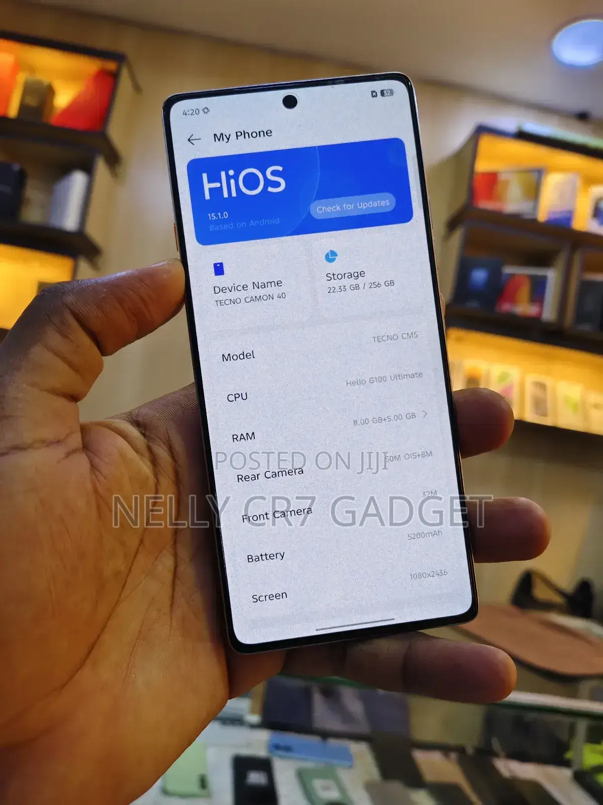 Tecno Camon 40 256 GB Gray