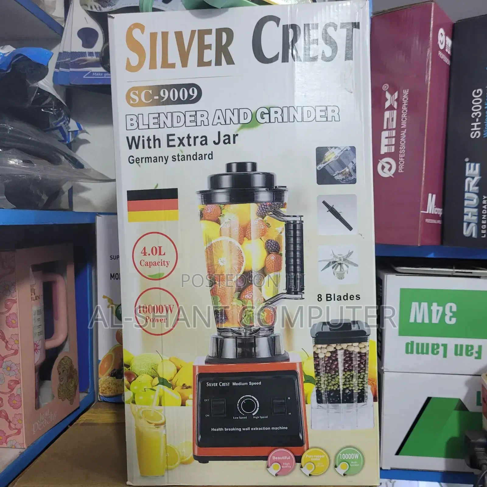 Silver Crest Blender and Grinder, Electric Blender and Grinder Silver
