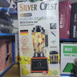Silver Crest Blender and Grinder, Electric Blender and Grinder Silver
