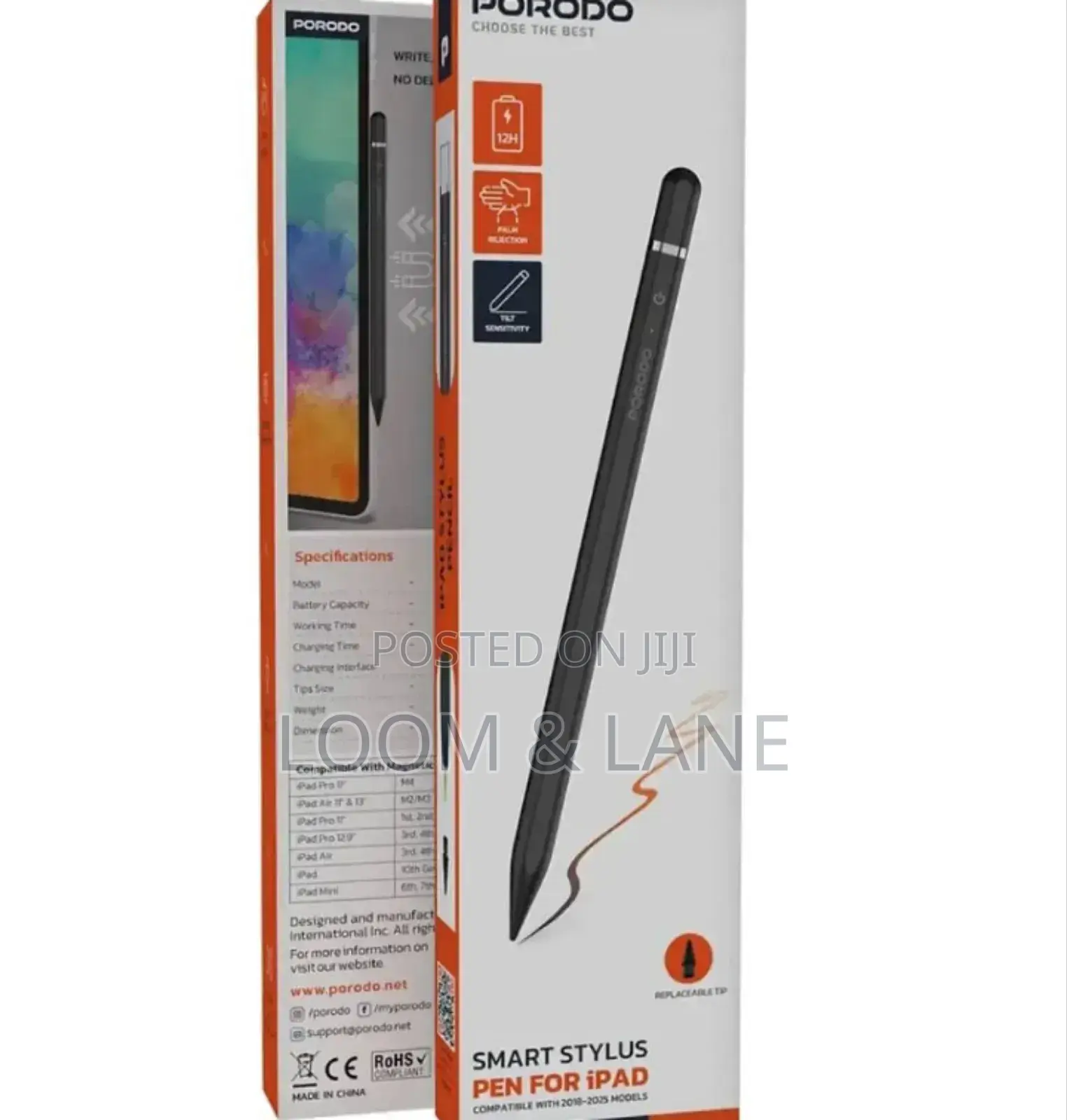 Porodo Smart Stylus Pen for iPad