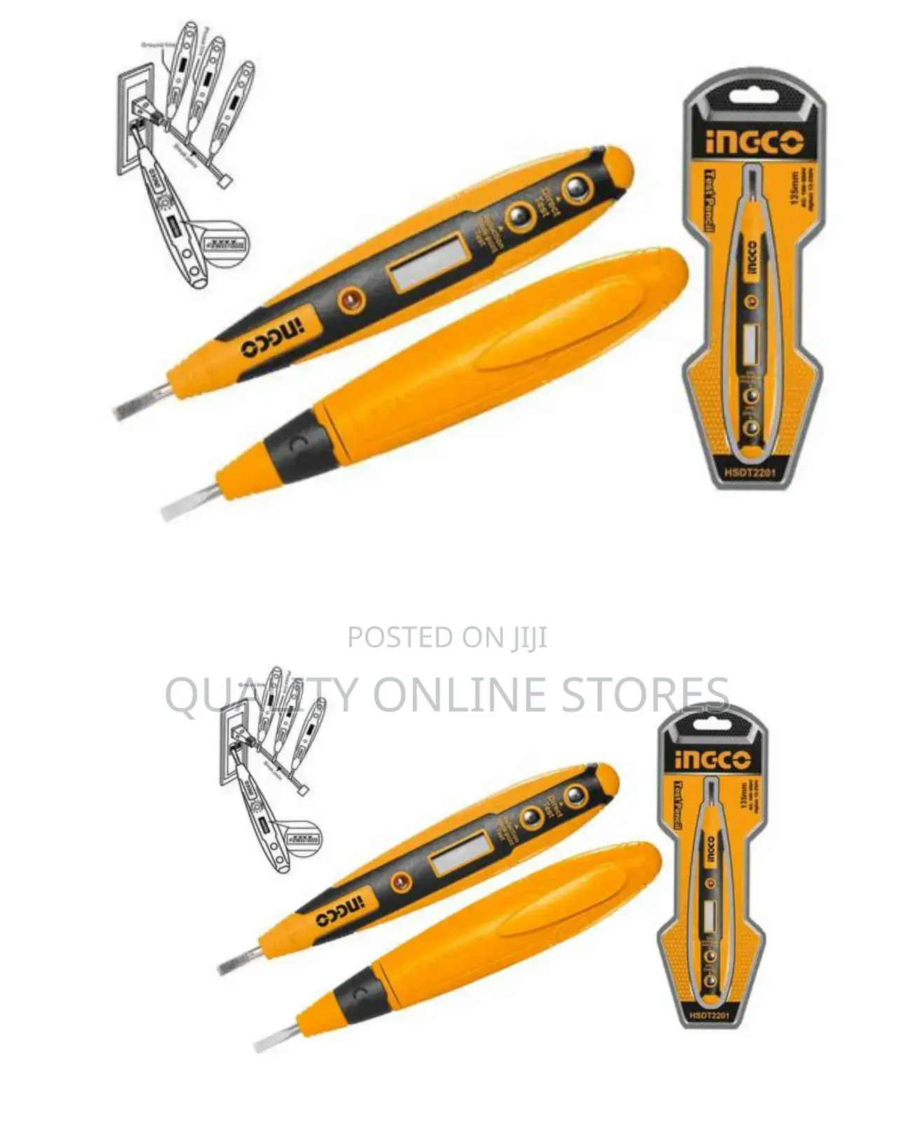 Ingco Hsdt2201 Digital Tester Pencil Dc and Ac Tester -