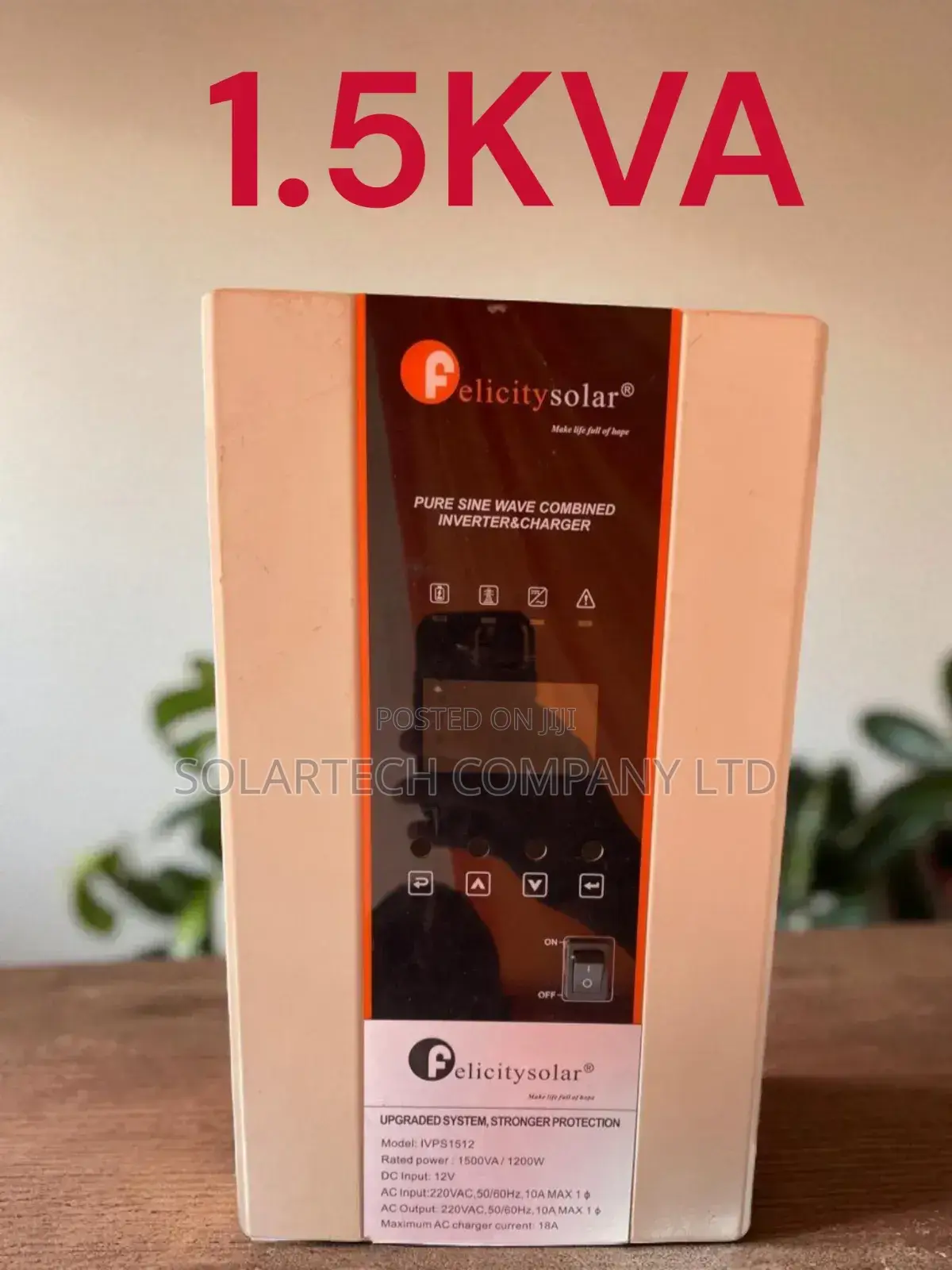 Felicity 1.5kva 1200w 12v Inverter - High Efficiency