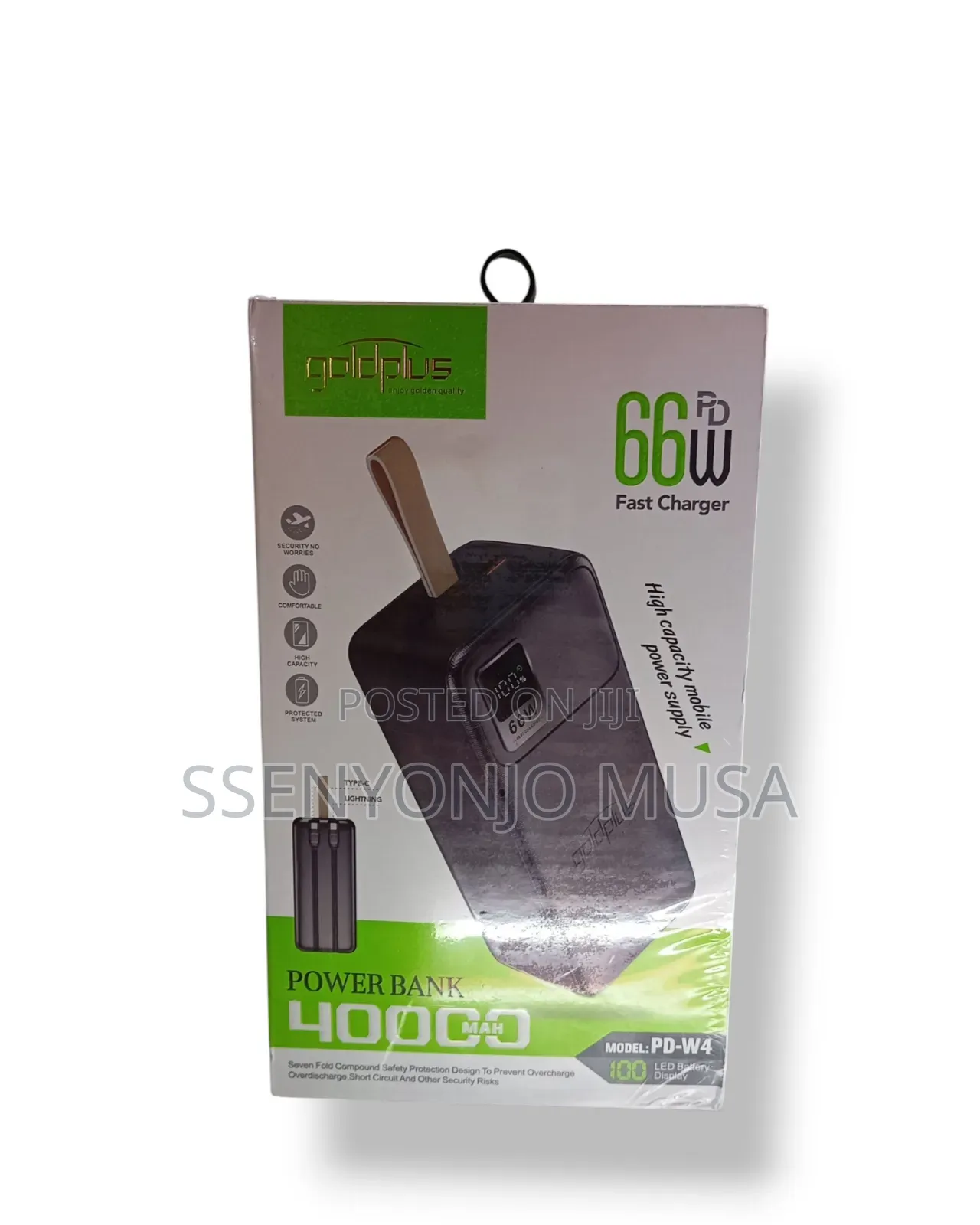 Goldplus 66w Pd Fast Charger Power Bank 40000mah - Type-C