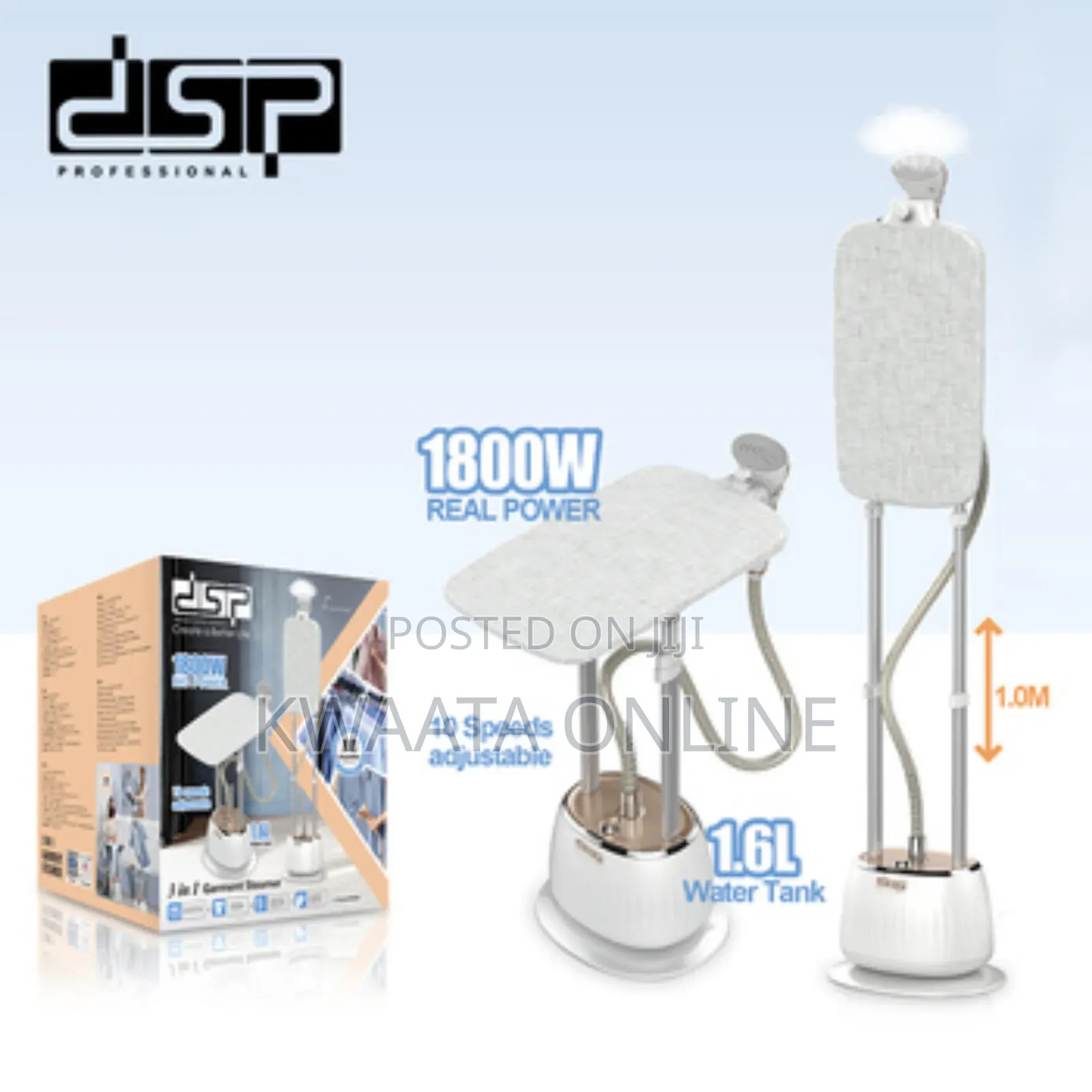 DSP Professional Heavy Duty Garment Steamer,10 Steam Levels 1800w Kd