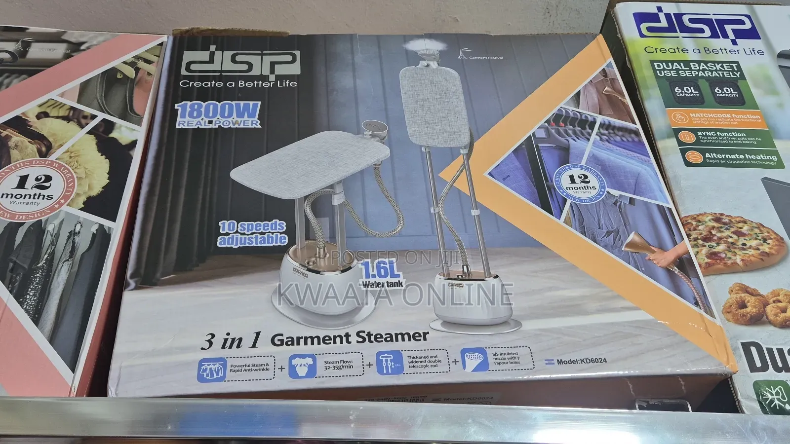 DSP Professional Heavy Duty Garment Steamer,10 Steam Levels 1800w Kd