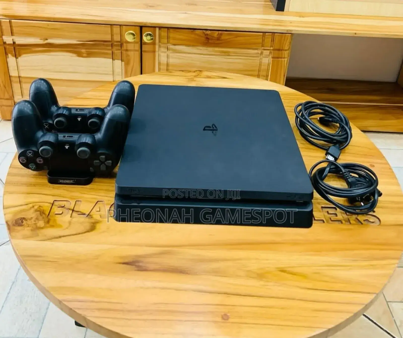 This Ps4 Slim. Playstation 4 Slim Has 2 Game Pads and 12 Games.