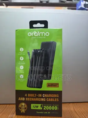 Oraimo 20000mah Oraimo With Attached Charging Cables