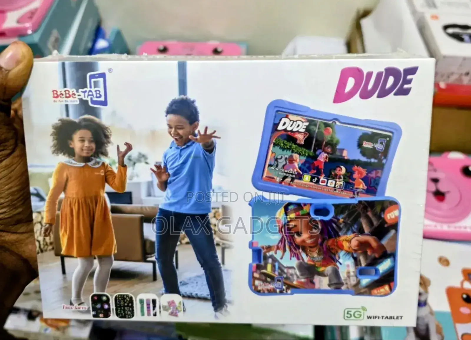 Bebe Tab Dude 7 Inches Kids Tablet With Big Storage and Free Cover
