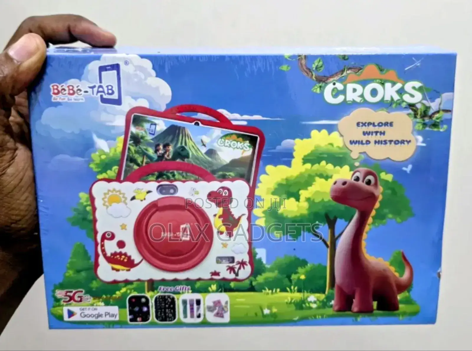 Bebe Tab Croks, 7 Inches Kids Tablet With Strong Kids Cover