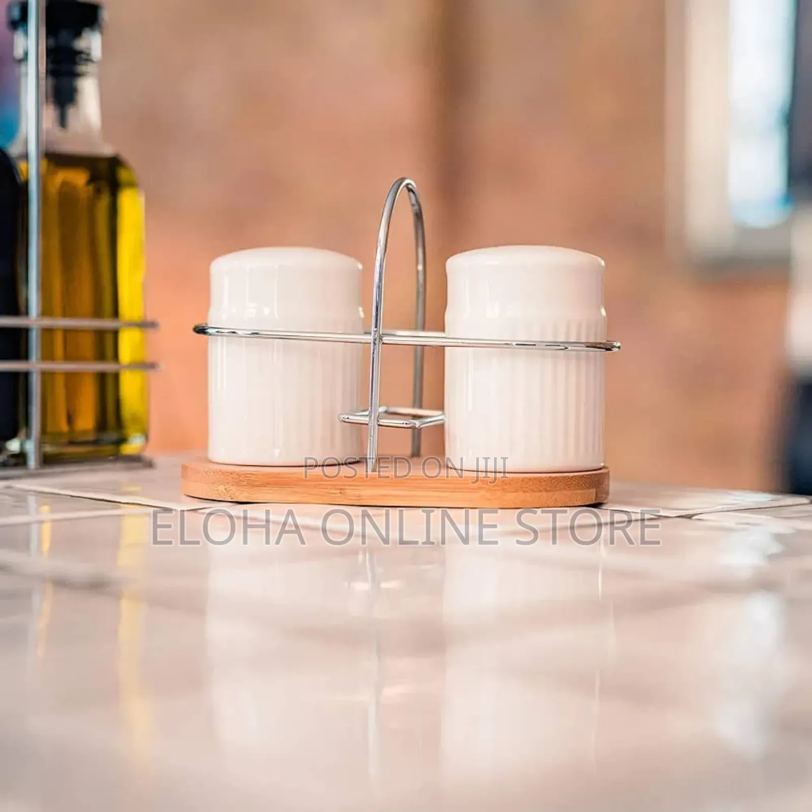 Classic Porcelain Salt and Pepper Shakers for Table
