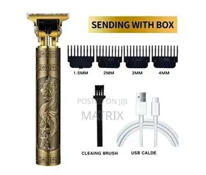Rechargeable Metallic Hair Clipper/ Shaver - Gold