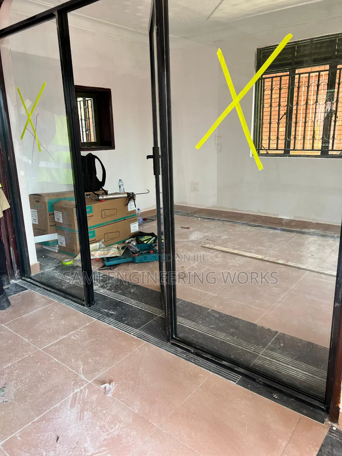 Aluminium Office Partitioning In Black