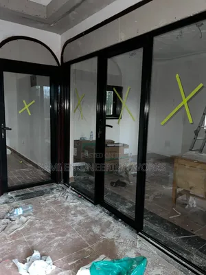 Aluminium Office Partitioning In Black