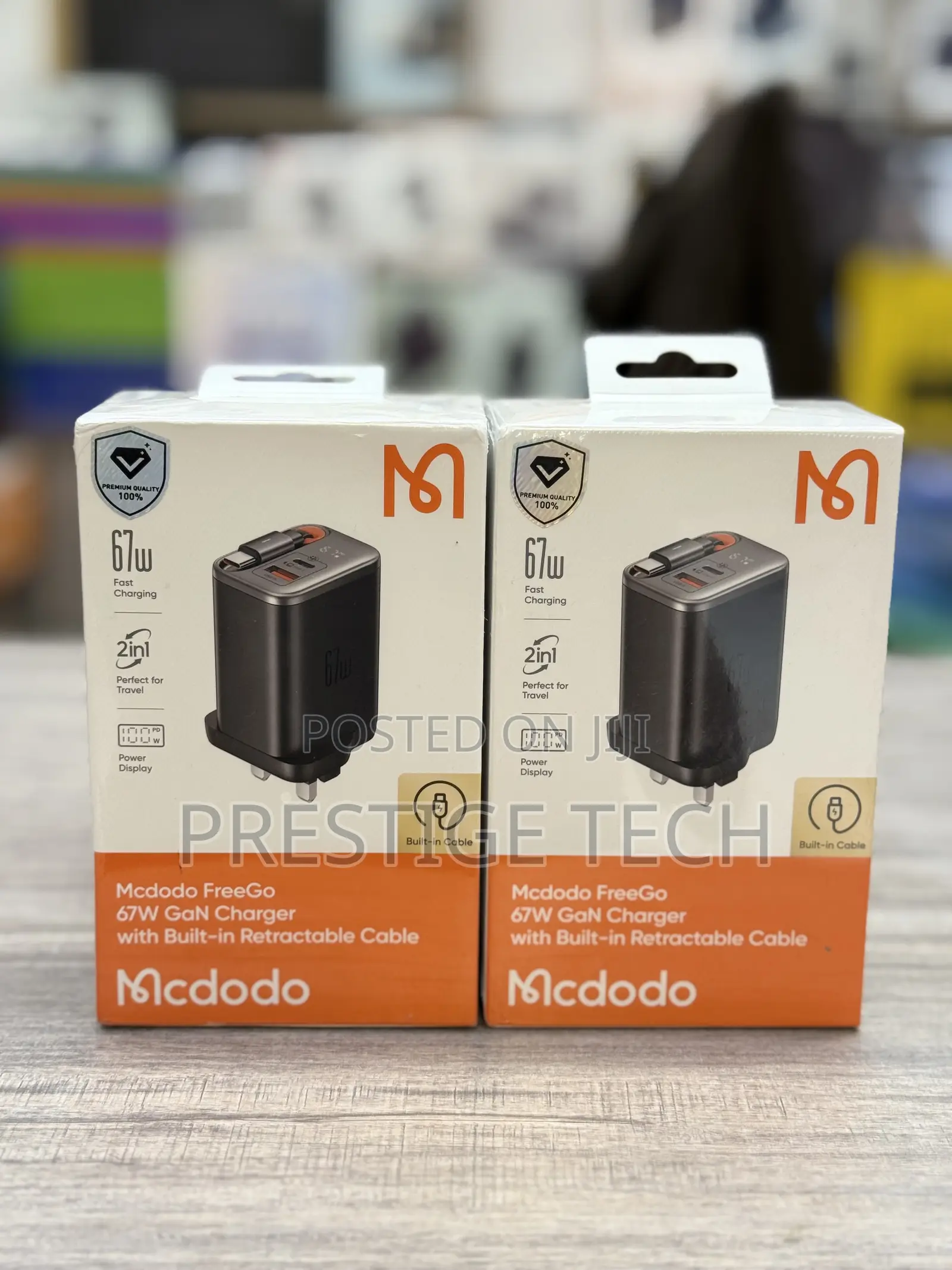 Mcdodo 67w Usb C Charger / Adapter, Retractable Cable & Power Display