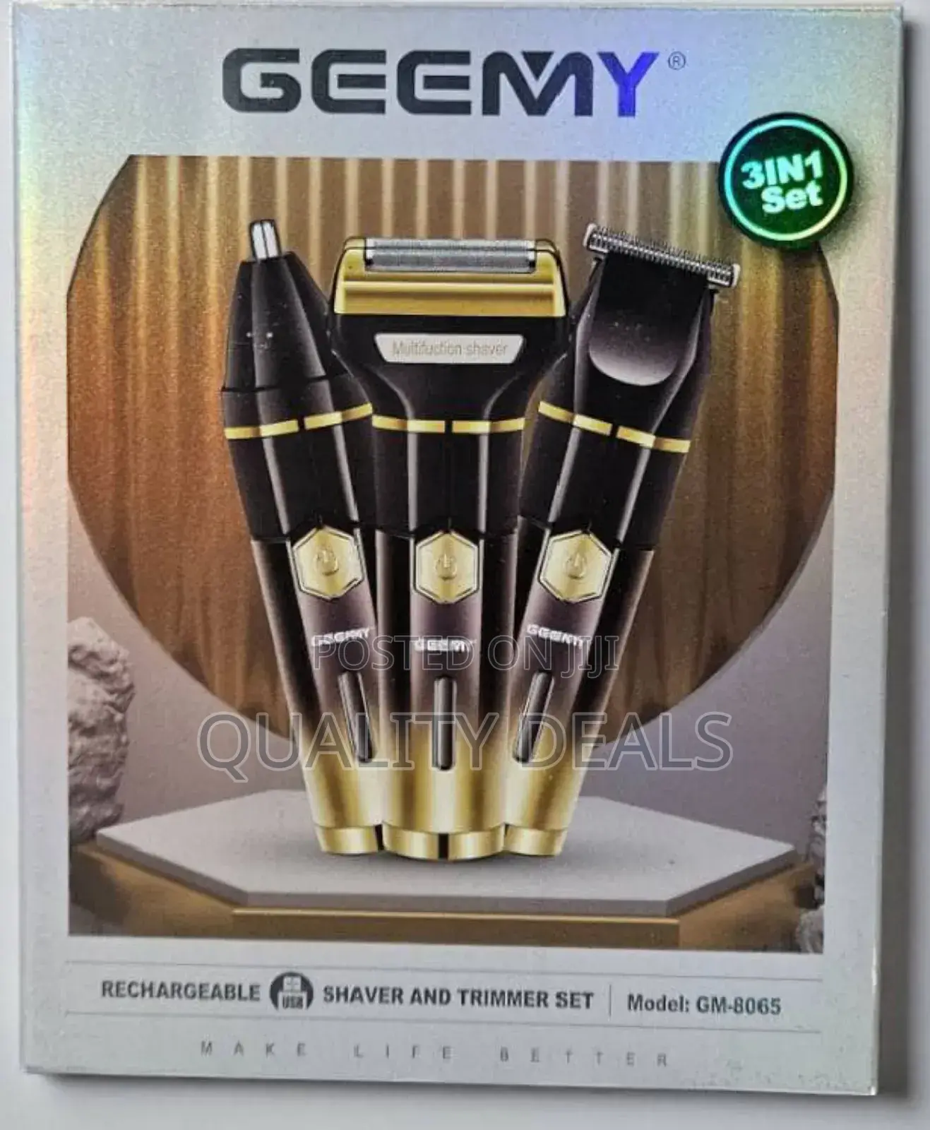 Geemy 3in1 Rechargeable Shaver Set