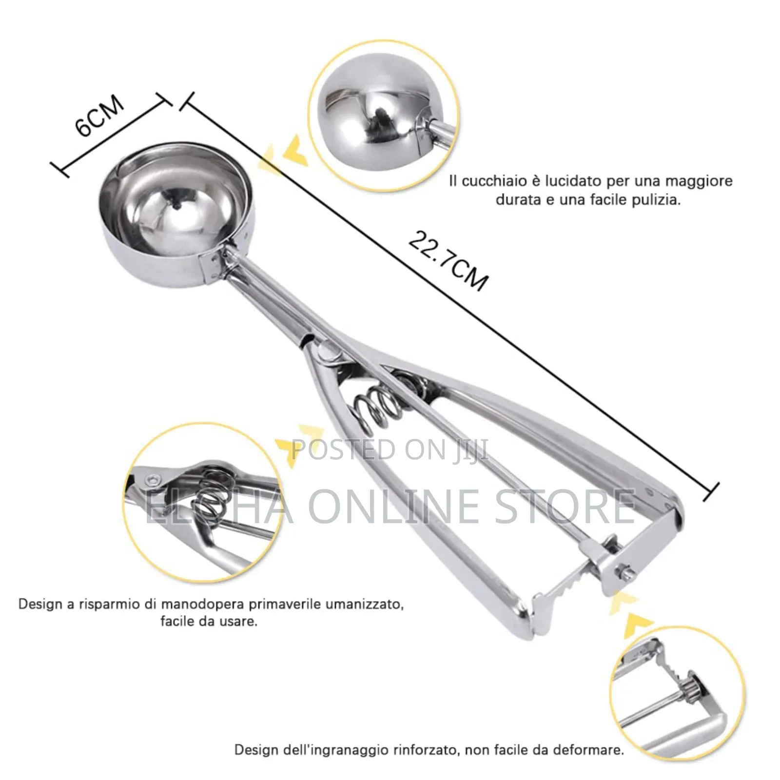 Stainless Steel Ice Cream Dispenser Spoon