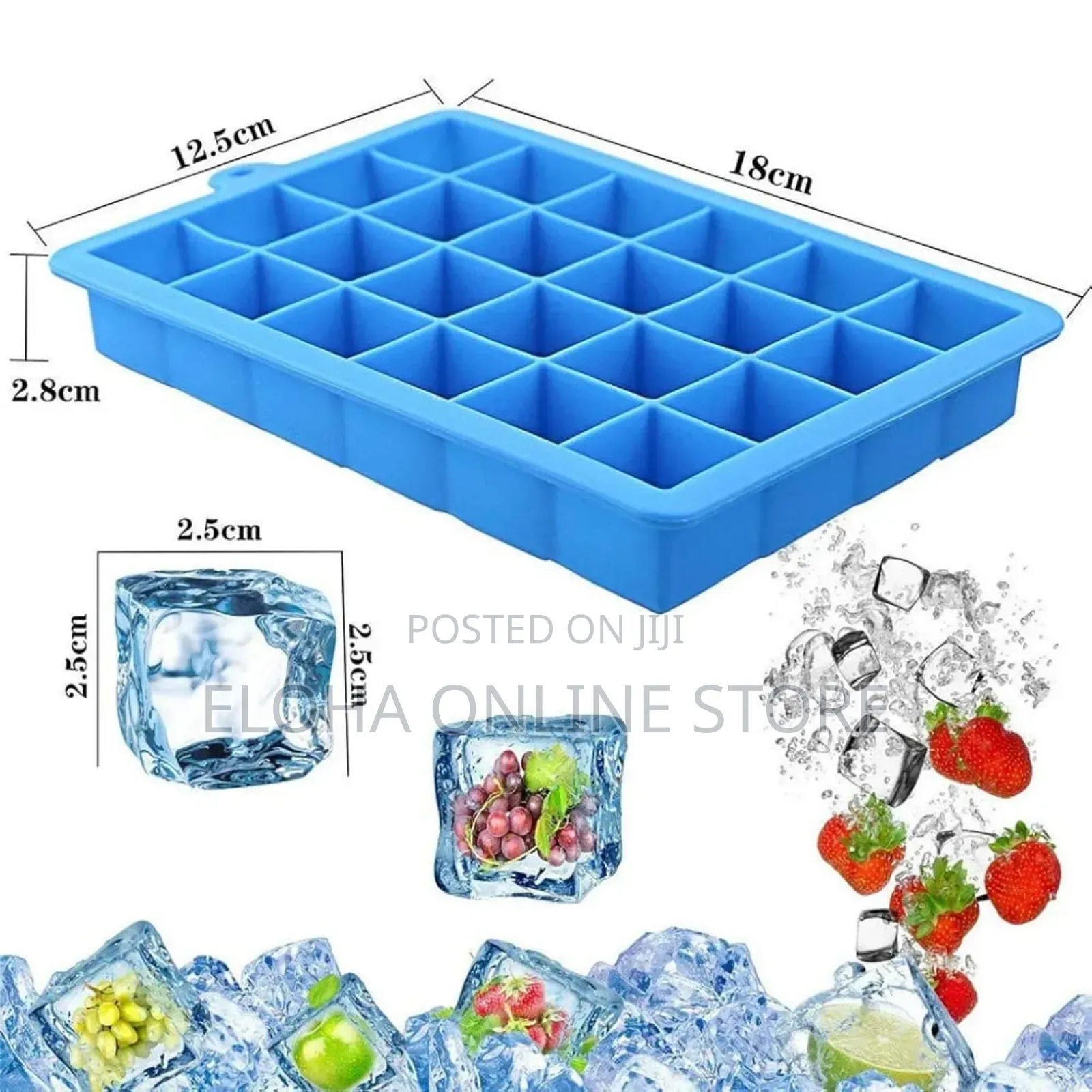 Silicone Ice Cube Maker 24-cubes