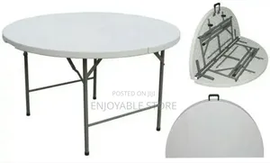 Outdoor Foldable Round Plastic Table