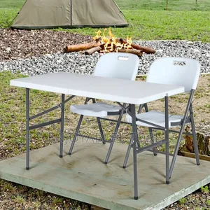 Foldable Plastic Chairs and Table