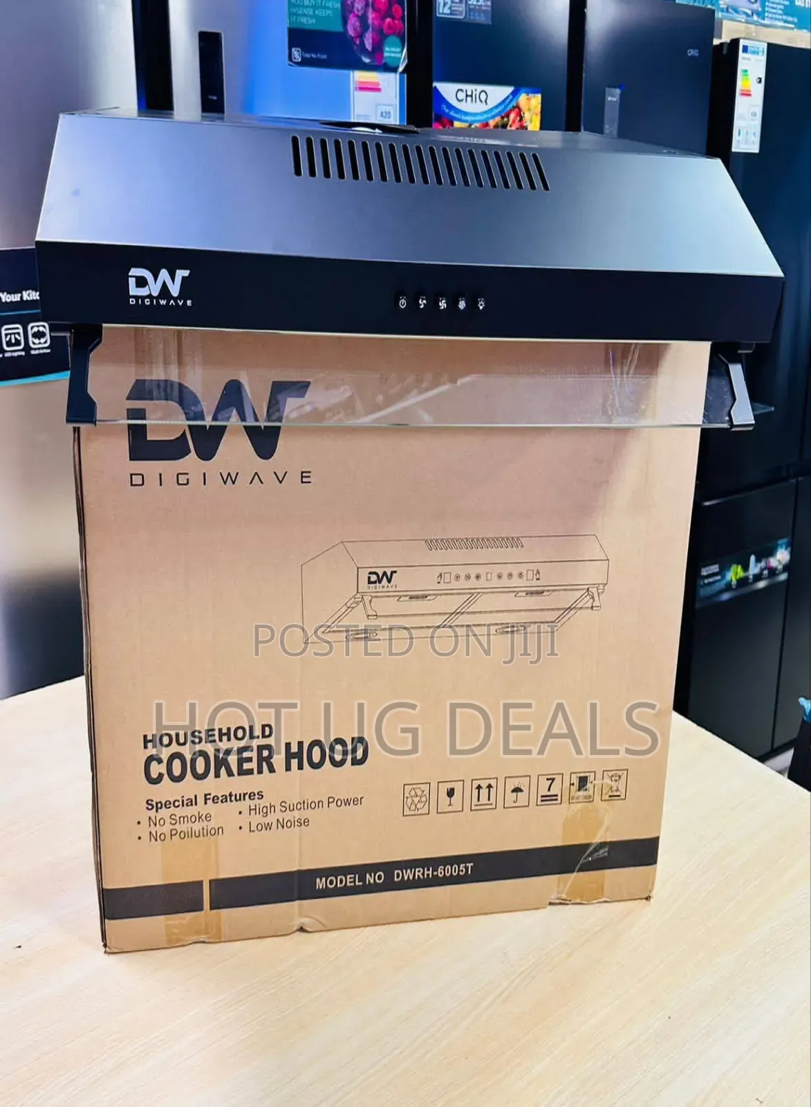 Digiwave 60cm Chimney Hood Extractor - Black