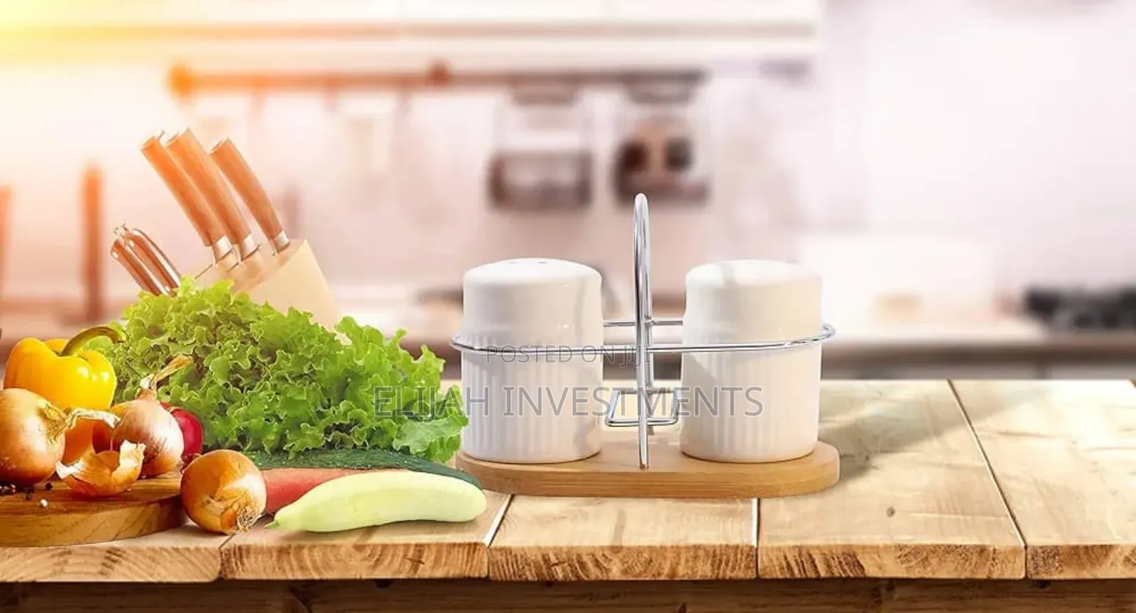 Classic Porcelain Salt and Pepper Shakers for Table