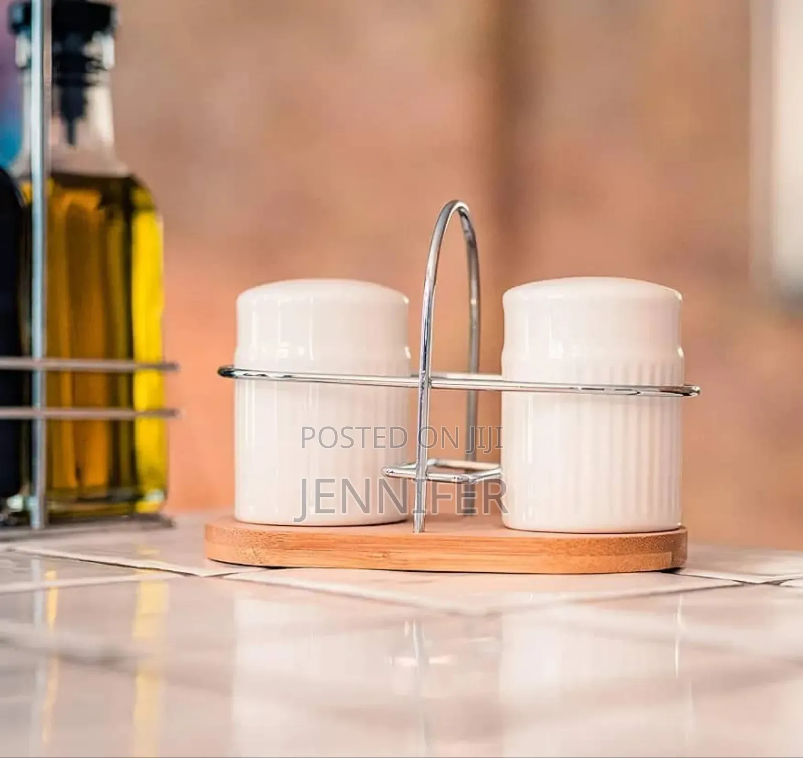Classic Porcelain Salt and Pepper Shakers for Table