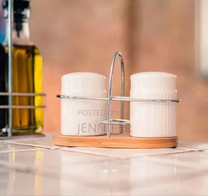 Classic Porcelain Salt and Pepper Shakers for Table