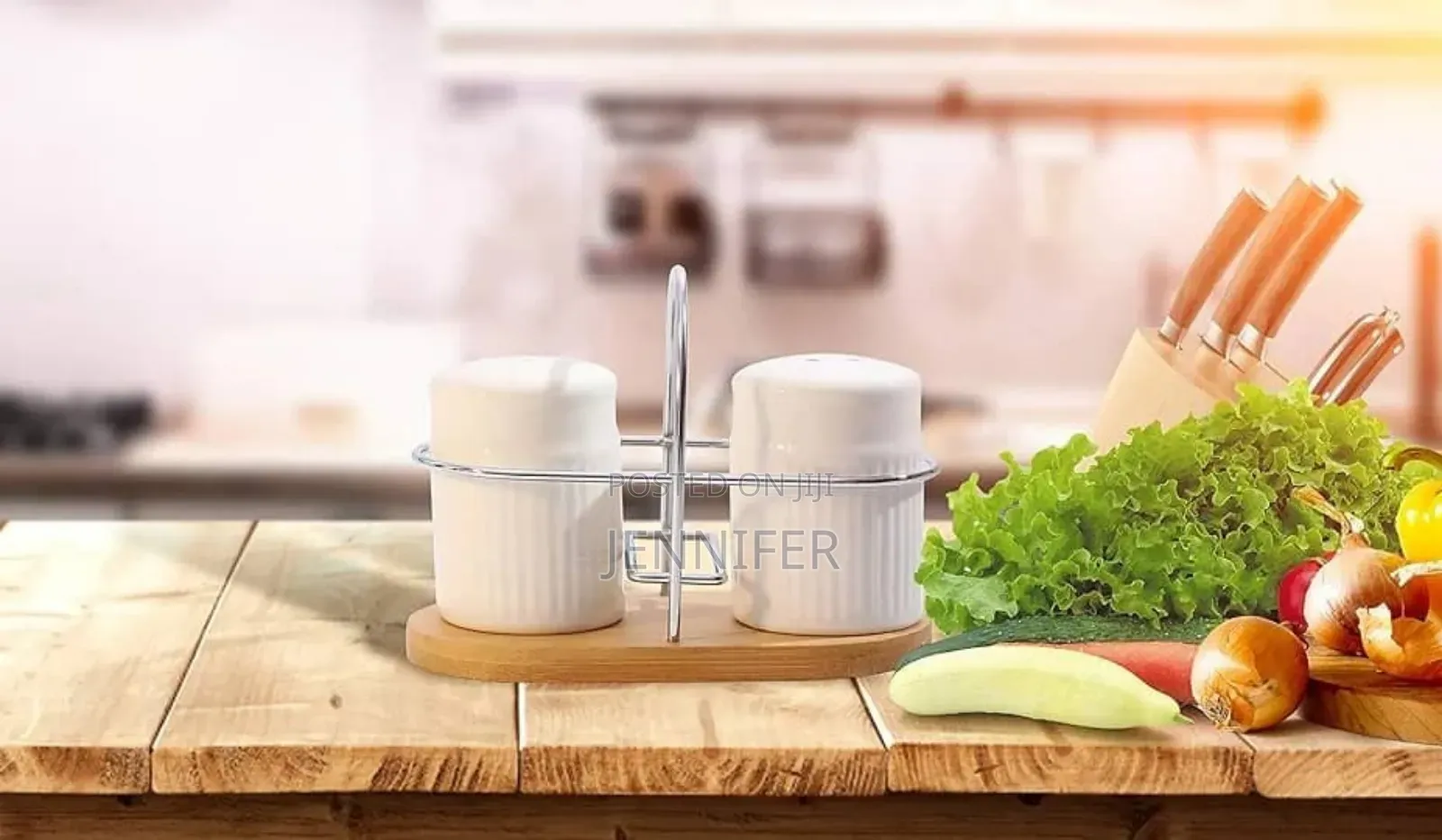 Classic Porcelain Salt and Pepper Shakers for Table