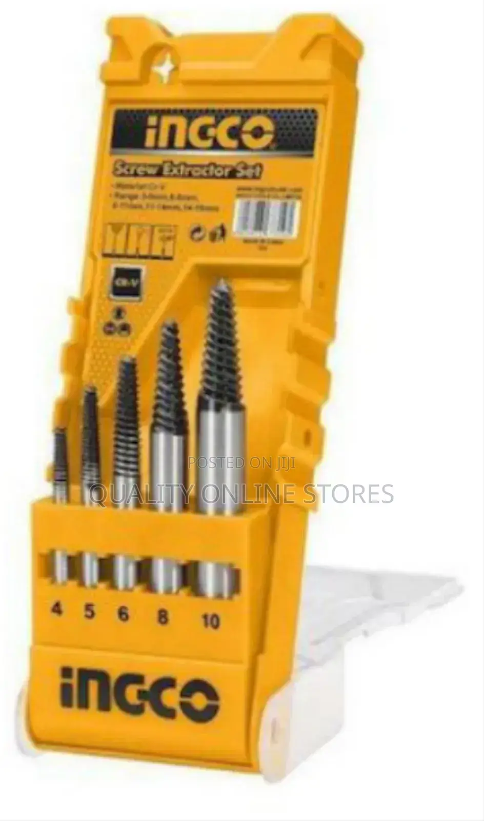 Ingco 5pcs Screw Extractor Set_ Orange