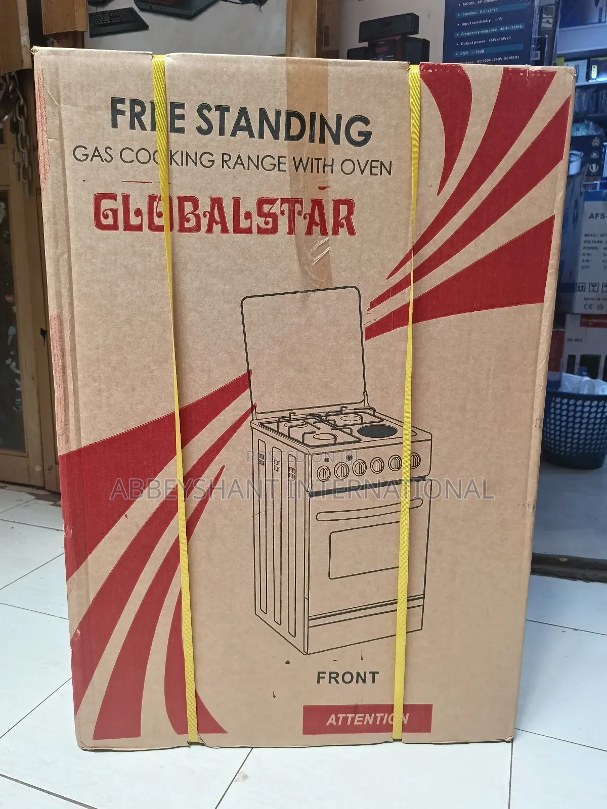 Cooker and Electric Oven Stand Cooker 3gas Stove 1hot Plate