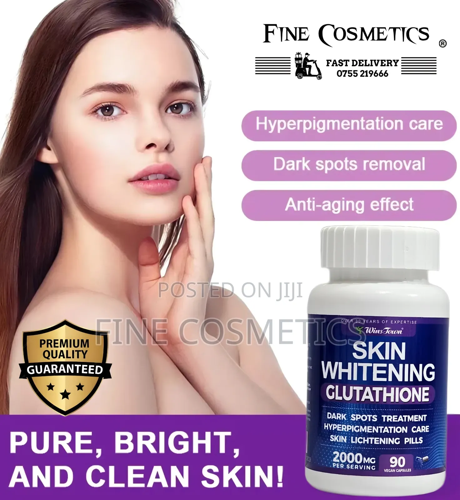 Wholesale Only, Skin Whitening Glutathione Darkspot Lightening Pills