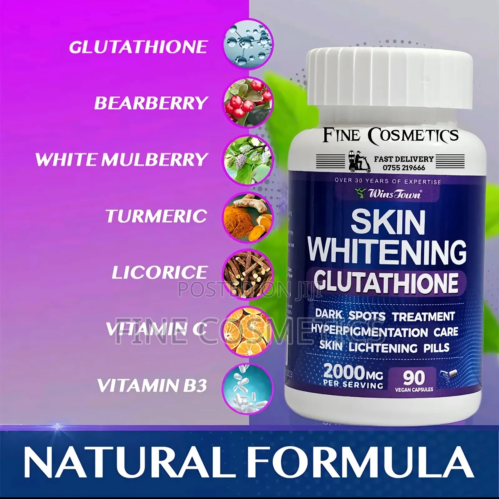 Wholesale Only, Skin Whitening Glutathione Darkspot Lightening Pills