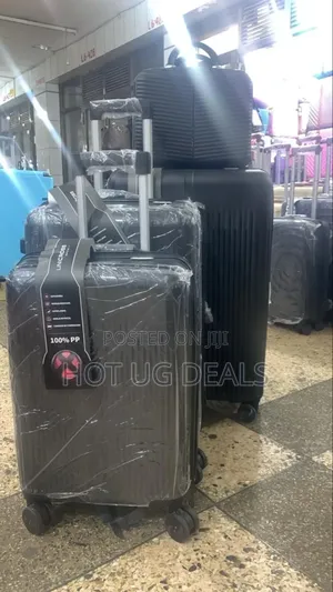 Set Of 4-in-1 Unbreakable Rubber Waterproof Suitcases- Multi Designs