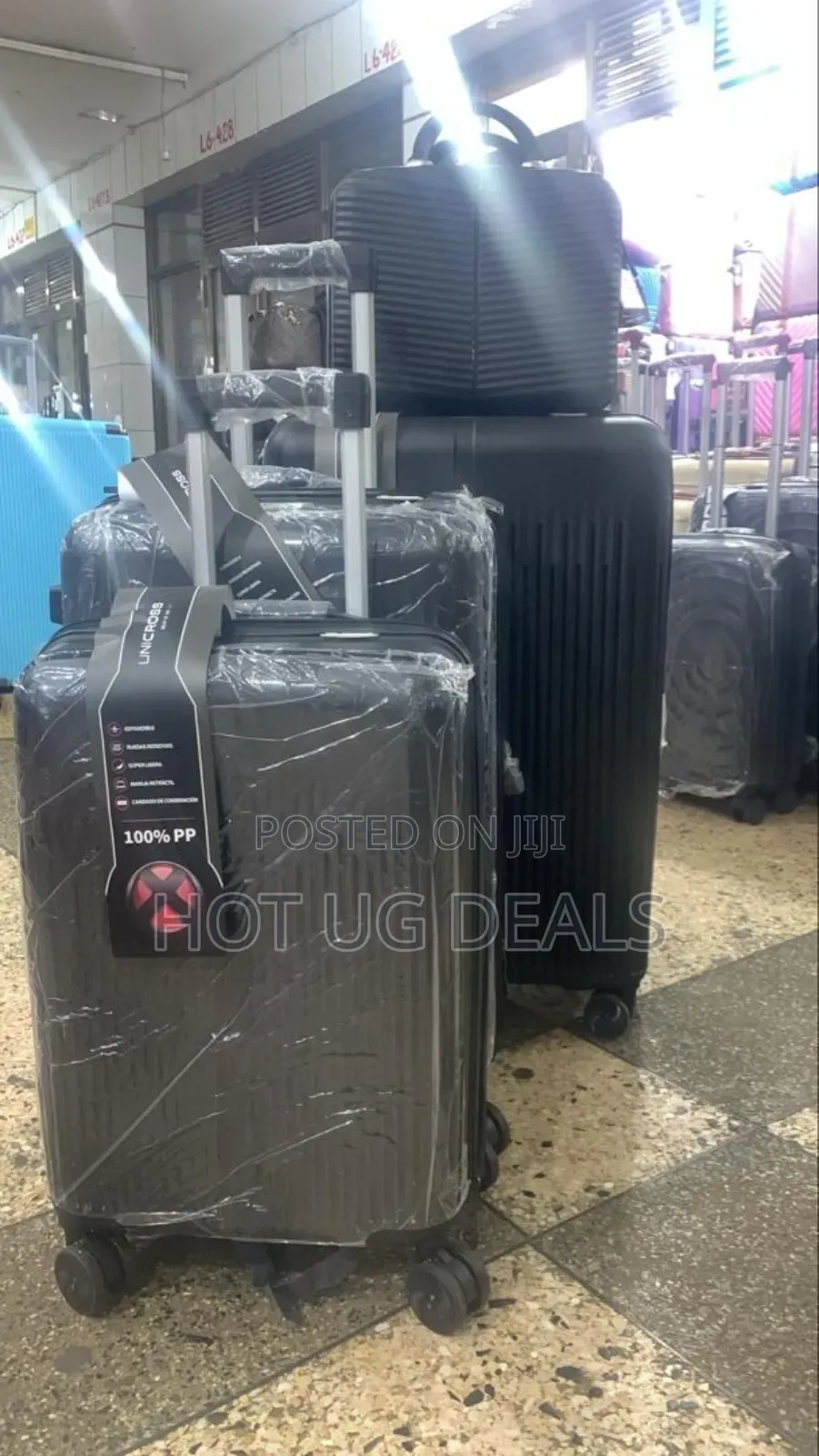Set Of 4-in-1 Unbreakable Rubber Waterproof Suitcases- Multi Designs