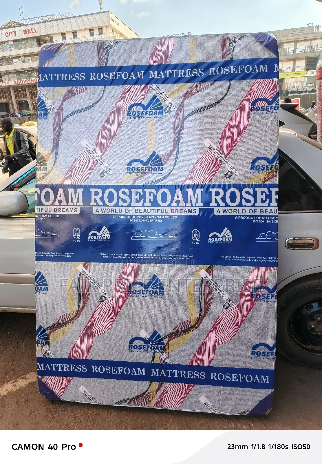 Rose Foam Mattress Highest Quality 5x6 By6 Inches Sealed Cover