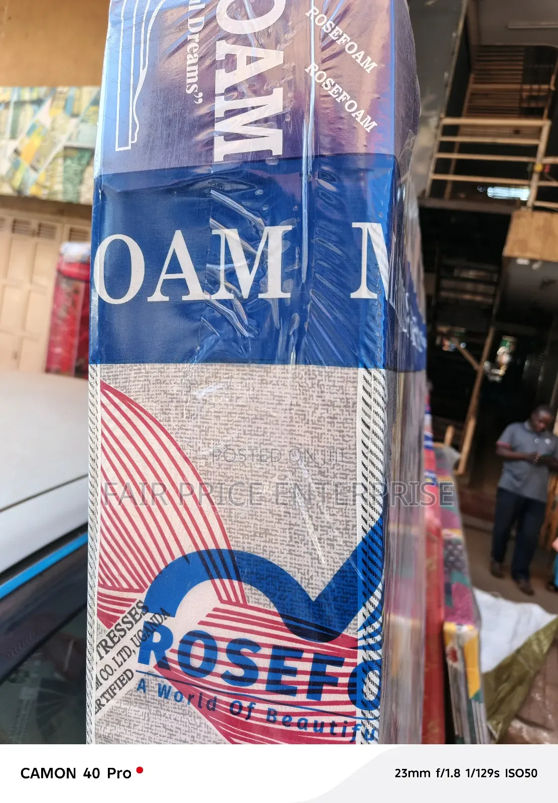 Rose Foam Mattresses 5x6 By6 Inches Sealed Cover Highest Quality