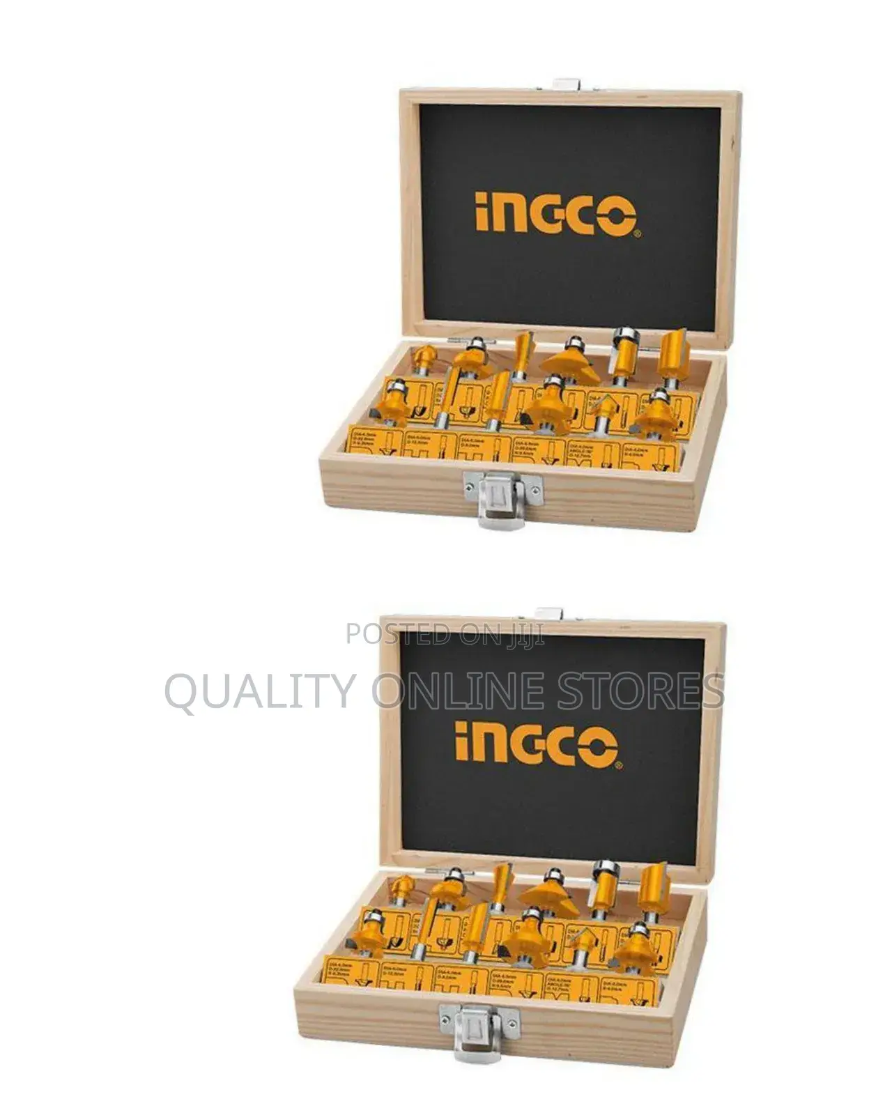 12 PCS Router Bits Set(8mm) - Yellow