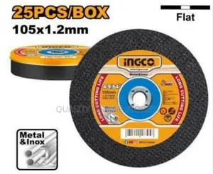 Ingco Abrasive Metal Cutting Disc Set 25pcs - Black