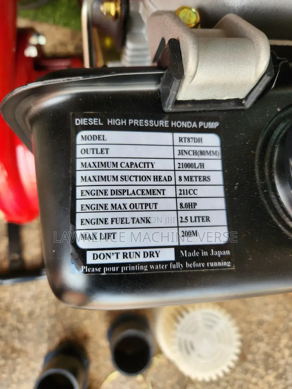 Honda Diesel High Pressure Pump 3" 200m Head