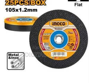 Ingco Abrasive Metal Cutting Disc Set 25pcs - Black