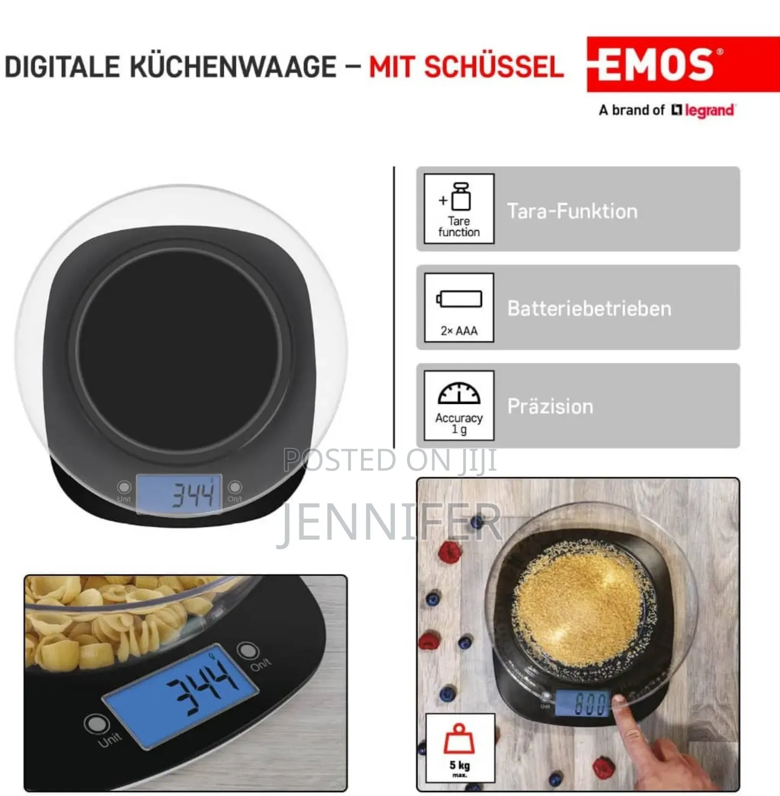 Kitchen Scales With Bowl