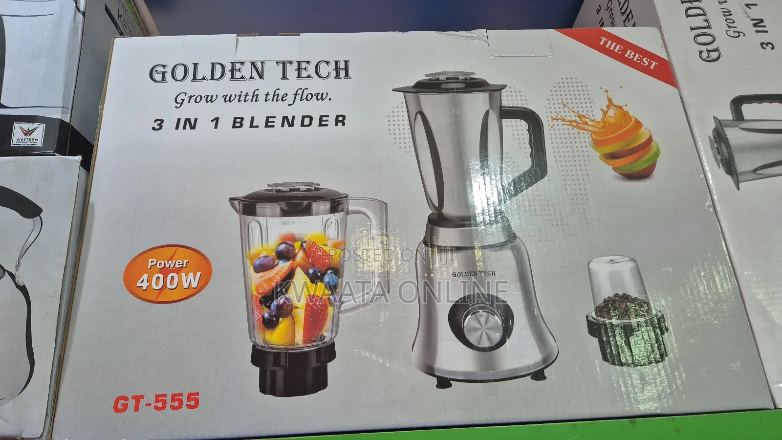 1.5l Golden Tech 3-in-1 Heavy Duty Commercial Blender – 400w
