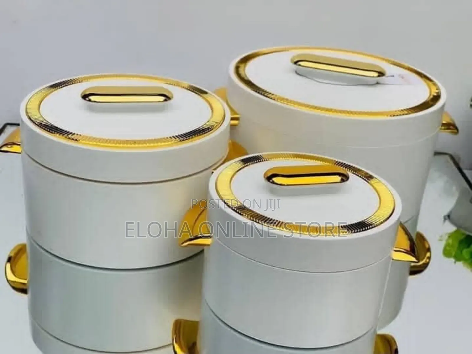 3pcs Inner Stainless Steel Food Warmer Casserole