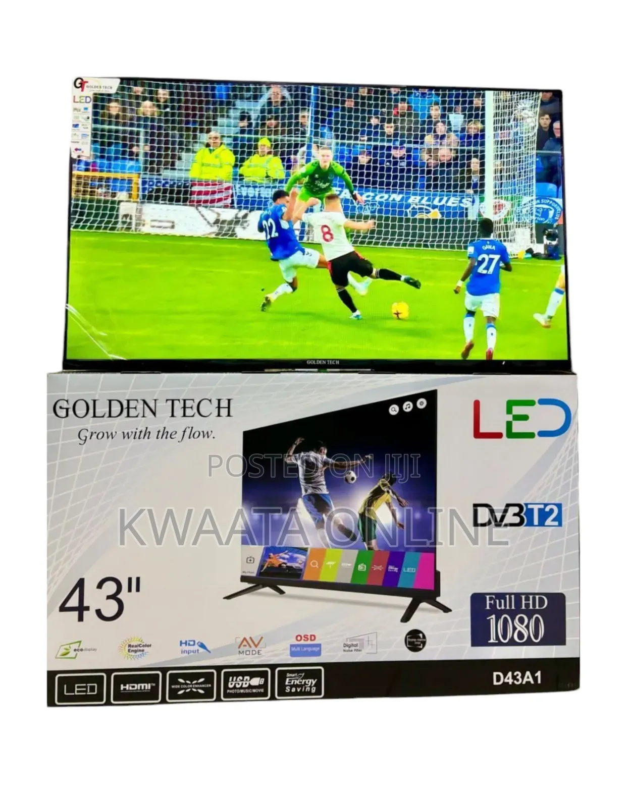 Golden Tech Tv Digital or Smart, Usb Hdmi Port-Free to Air