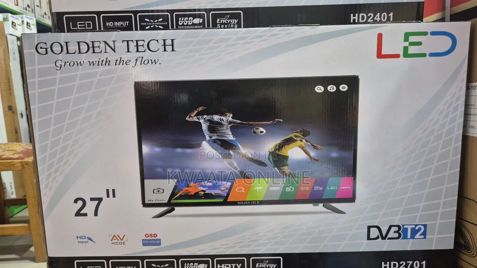27inch Golden Tech Digital Tv With Inbuilt Free to Air Decoder