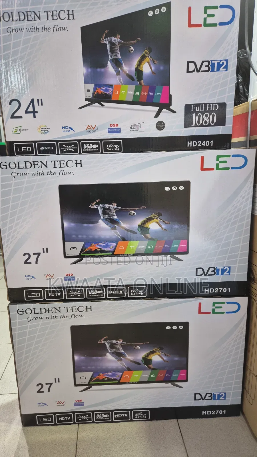 27inch Golden Tech Digital Tv With Inbuilt Free to Air Decoder