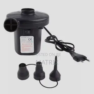 Black Electric Air Pump for Inflatable Bed Airbed and Sofa