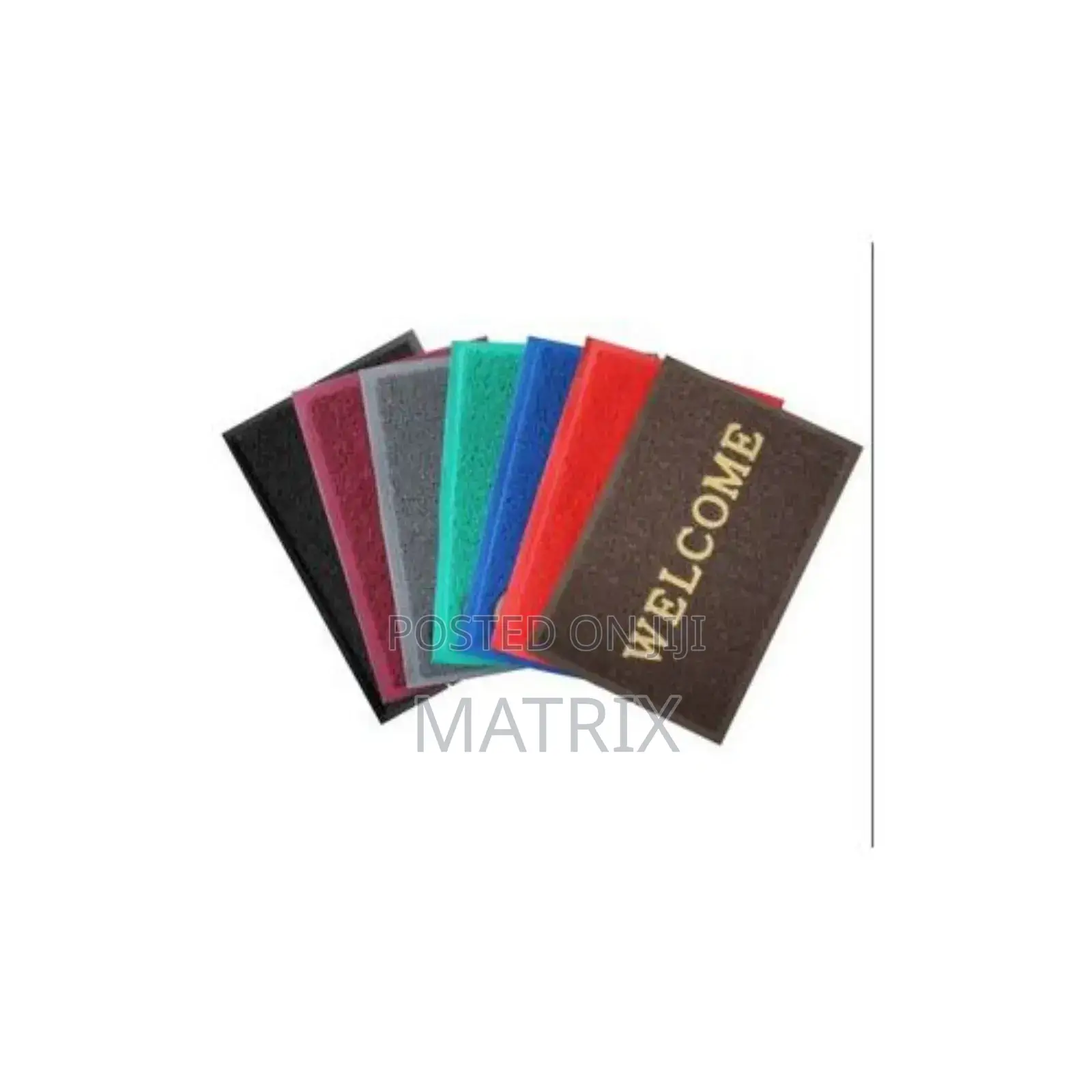 Welcome Plain Door Mat - Multi-Color.