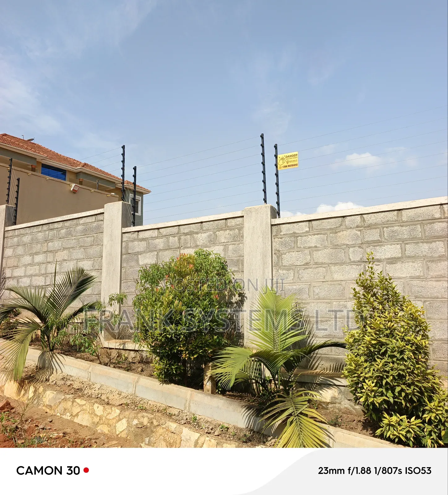 Electric Fence With Stand Alone Brackets 7lines